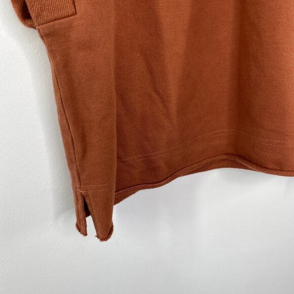 CALIA Orange Extended Shoulder Sleeveless Top Shirt Cuffed Womens Size XS - Picture 5 of 10